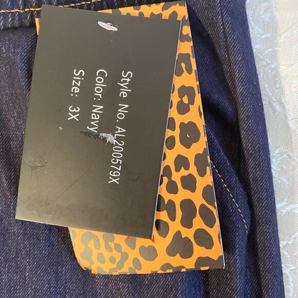 🛍Bae City Women’s Size:3X Color Navy drawstring pants - Picture 10 of 14